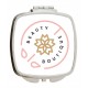 Custom Printed Compact Mirrors - Square Rounded Corners Silver