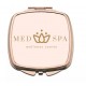 Custom Printed Compact Mirrors - Square Rounded Corners Rose Gold