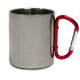Full Colour Stainless Steel Carabiner Handle Mug 300ml