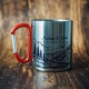 Full Colour Stainless Steel Carabiner Handle Mug 300ml
