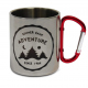Full Colour Stainless Steel Carabiner Handle Mug 300ml