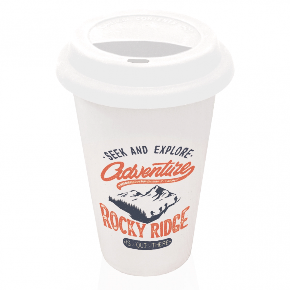 Full Colour Dual Wall Eco Travel Mugs